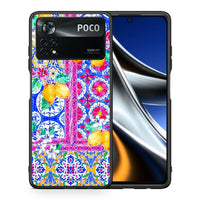 Thumbnail for Θήκη Xiaomi Poco X4 Pro 5G Retro Spring από τη Smartfits με σχέδιο στο πίσω μέρος και μαύρο περίβλημα | Xiaomi Poco X4 Pro 5G Retro Spring case with colorful back and black bezels