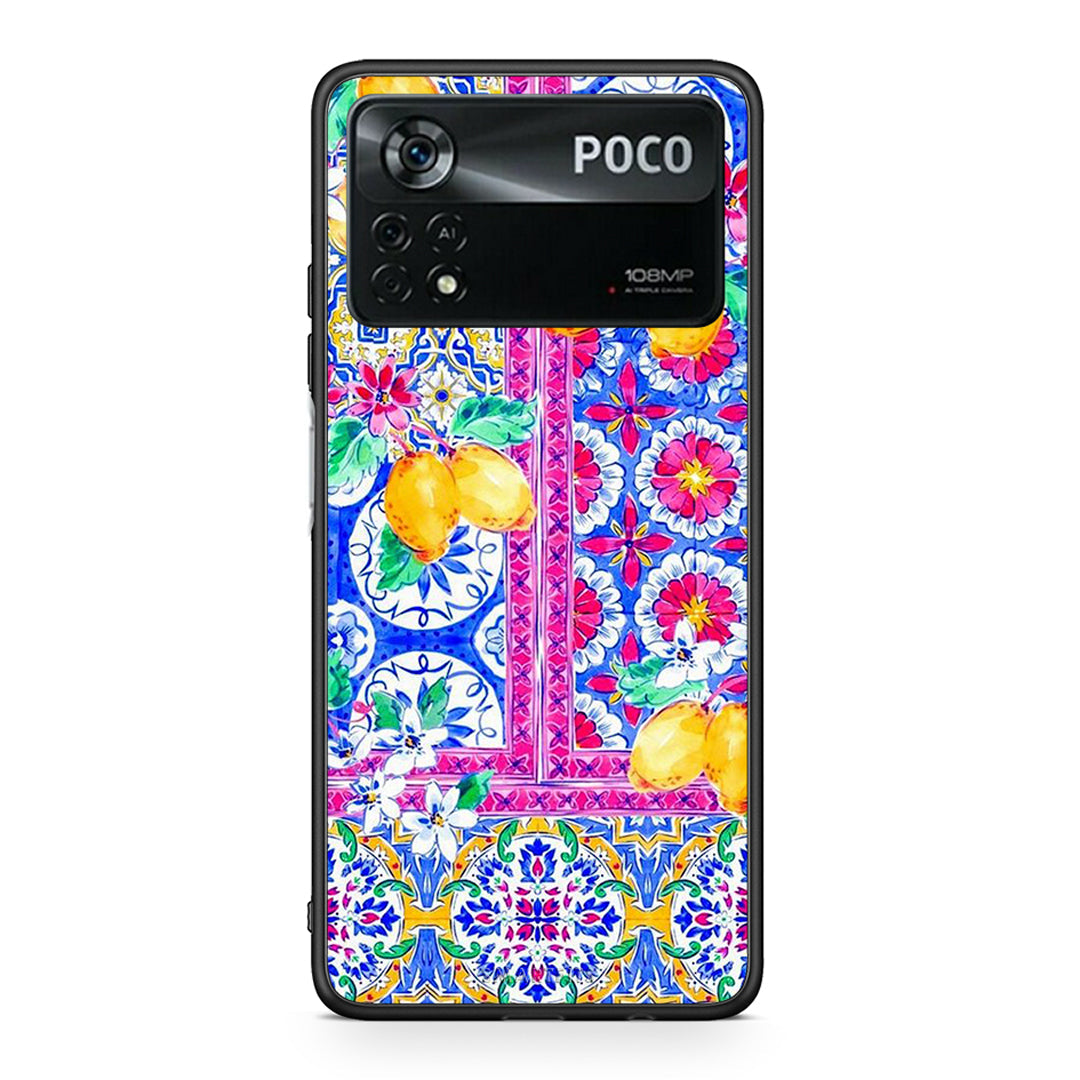 Xiaomi Poco X4 Pro 5G Retro Spring θήκη από τη Smartfits με σχέδιο στο πίσω μέρος και μαύρο περίβλημα | Smartphone case with colorful back and black bezels by Smartfits