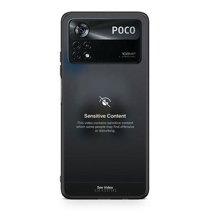 Xiaomi Poco X4 Pro 5G Sensitive Content θήκη από τη Smartfits με σχέδιο στο πίσω μέρος και μαύρο περίβλημα | Smartphone case with colorful back and black bezels by Smartfits