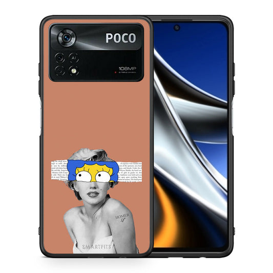 Θήκη Xiaomi Poco X4 Pro 5G Sim Merilyn από τη Smartfits με σχέδιο στο πίσω μέρος και μαύρο περίβλημα | Xiaomi Poco X4 Pro 5G Sim Merilyn case with colorful back and black bezels
