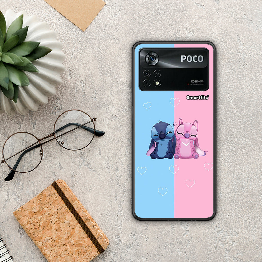Stitch And Angel - Xiaomi Poco X4 Pro 5G θήκη