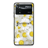 Thumbnail for Xiaomi Poco X4 Pro 5G Summer Daisies Θήκη από τη Smartfits με σχέδιο στο πίσω μέρος και μαύρο περίβλημα | Smartphone case with colorful back and black bezels by Smartfits