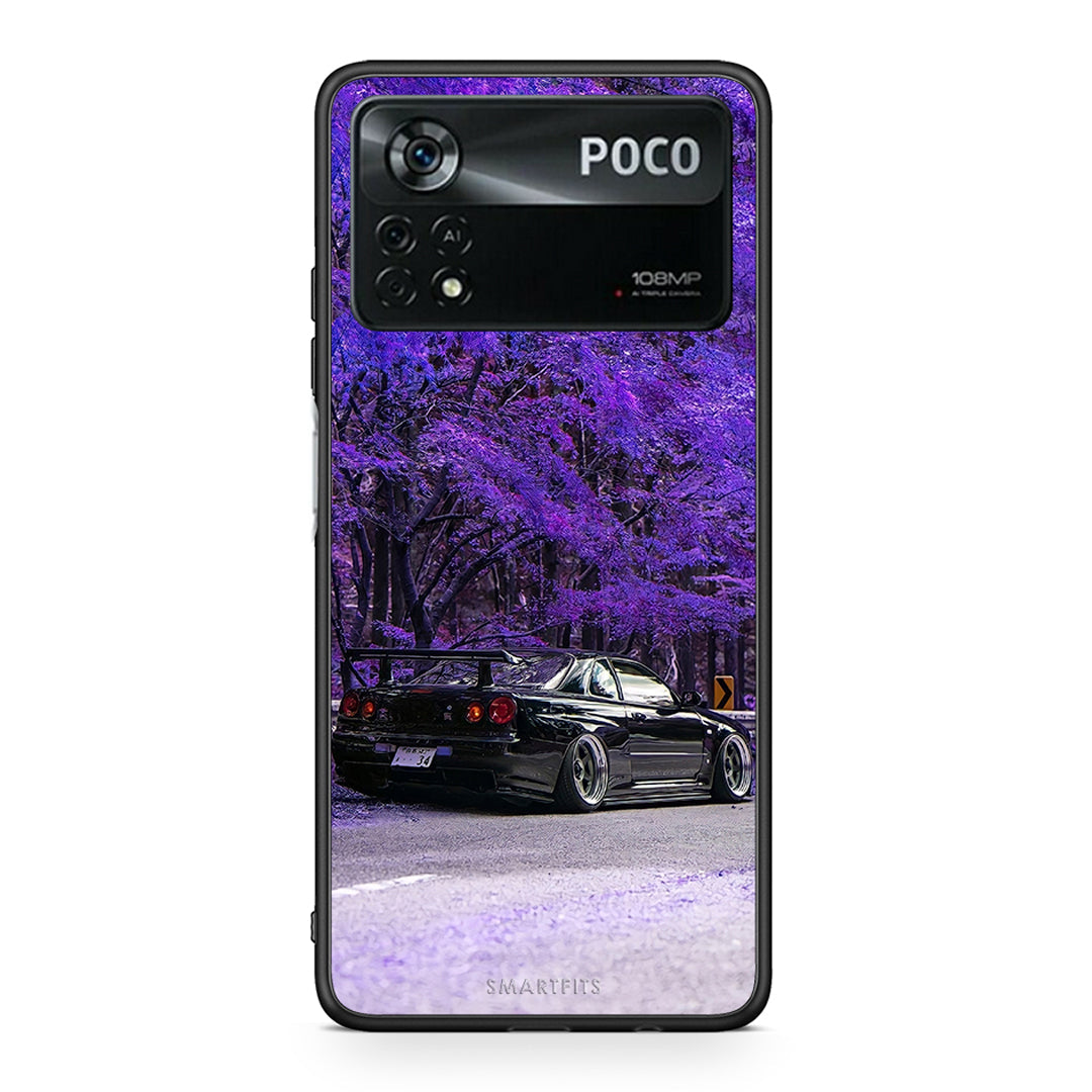 Xiaomi Poco X4 Pro 5G Super Car Θήκη Αγίου Βαλεντίνου από τη Smartfits με σχέδιο στο πίσω μέρος και μαύρο περίβλημα | Smartphone case with colorful back and black bezels by Smartfits