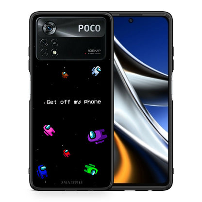 Θήκη Xiaomi Poco X4 Pro 5G AFK Text από τη Smartfits με σχέδιο στο πίσω μέρος και μαύρο περίβλημα | Xiaomi Poco X4 Pro 5G AFK Text case with colorful back and black bezels