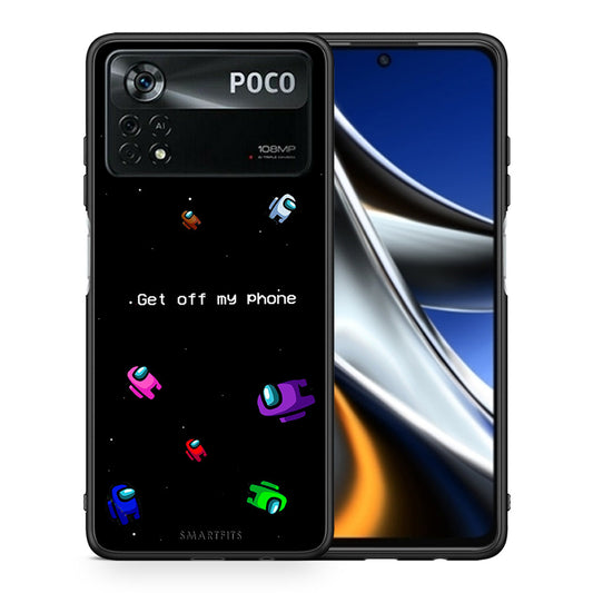 Θήκη Xiaomi Poco X4 Pro 5G AFK Text από τη Smartfits με σχέδιο στο πίσω μέρος και μαύρο περίβλημα | Xiaomi Poco X4 Pro 5G AFK Text case with colorful back and black bezels