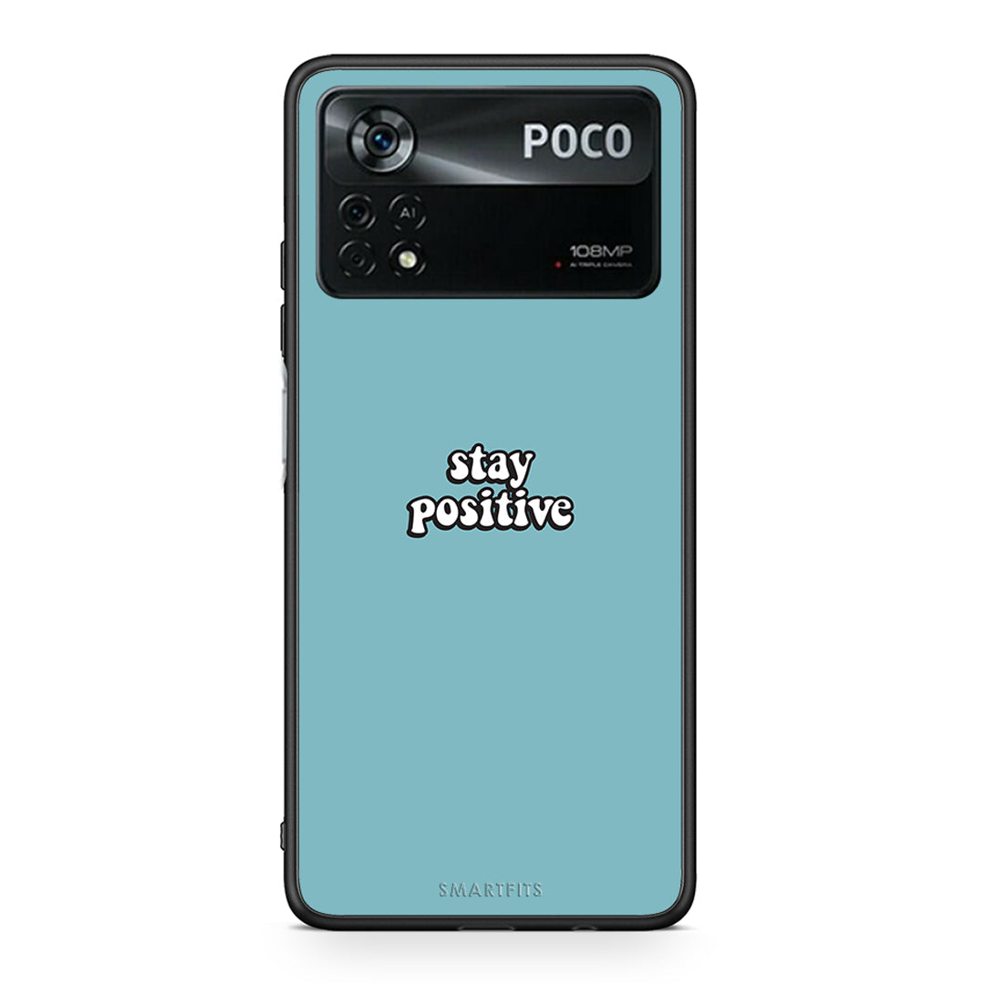 4 - Xiaomi Poco X4 Pro 5G Positive Text case, cover, bumper