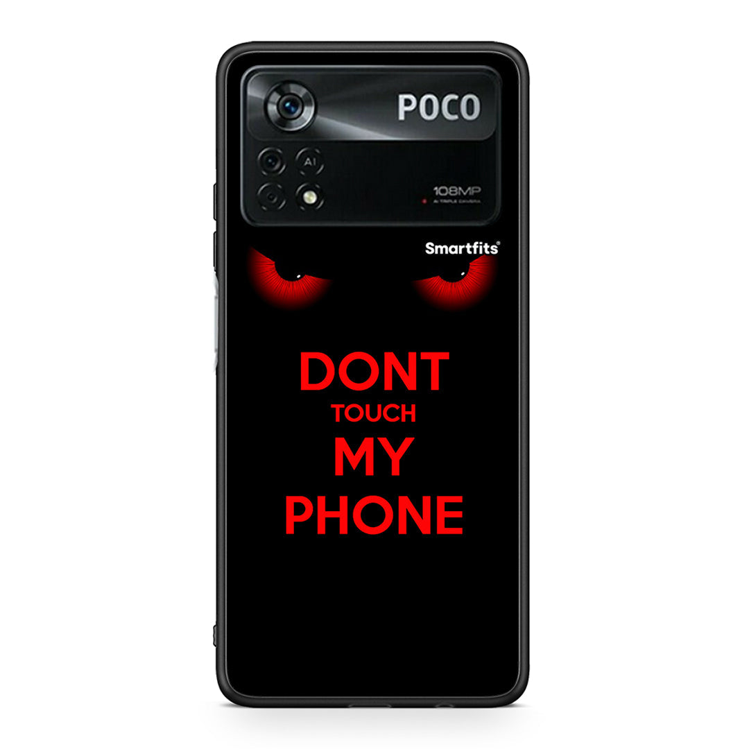 Xiaomi Poco X4 Pro 5G Touch My Phone Θήκη από τη Smartfits με σχέδιο στο πίσω μέρος και μαύρο περίβλημα | Smartphone case with colorful back and black bezels by Smartfits