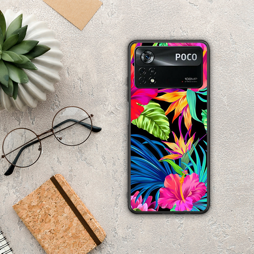 Tropical Flowers - Xiaomi Poco X4 Pro 5G θήκη