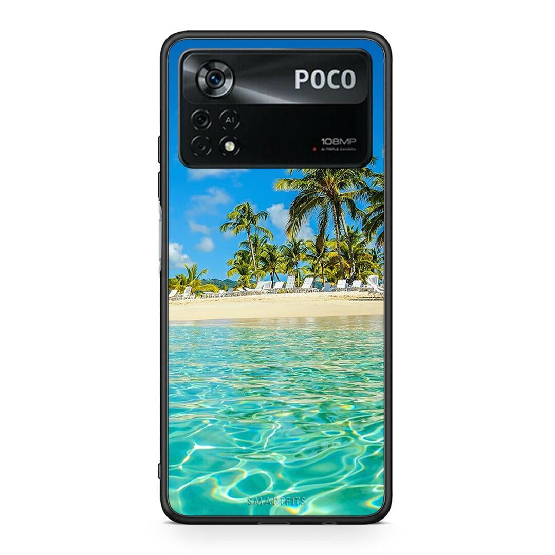 Xiaomi Poco X4 Pro 5G Tropical Vibes Θήκη από τη Smartfits με σχέδιο στο πίσω μέρος και μαύρο περίβλημα | Smartphone case with colorful back and black bezels by Smartfits