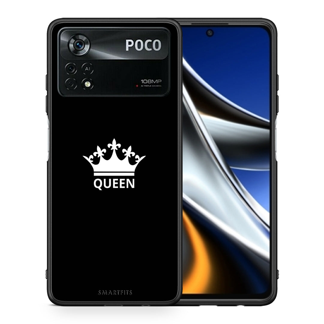 Θήκη Xiaomi Poco X4 Pro 5G Queen Valentine από τη Smartfits με σχέδιο στο πίσω μέρος και μαύρο περίβλημα | Xiaomi Poco X4 Pro 5G Queen Valentine case with colorful back and black bezels