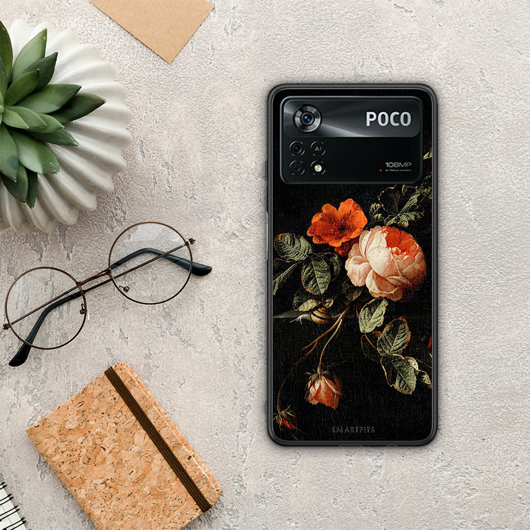 Vintage Roses - Xiaomi Poco X4 Pro 5G θήκη