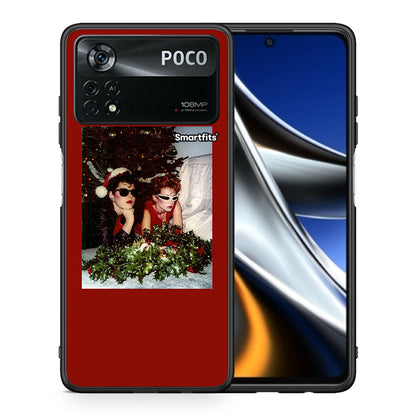 Θήκη Xiaomi Poco X4 Pro 5G Waiting For Xmas από τη Smartfits με σχέδιο στο πίσω μέρος και μαύρο περίβλημα | Xiaomi Poco X4 Pro 5G Waiting For Xmas case with colorful back and black bezels
