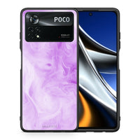 Thumbnail for Θήκη Xiaomi Poco X4 Pro 5G Lavender Watercolor από τη Smartfits με σχέδιο στο πίσω μέρος και μαύρο περίβλημα | Xiaomi Poco X4 Pro 5G Lavender Watercolor case with colorful back and black bezels