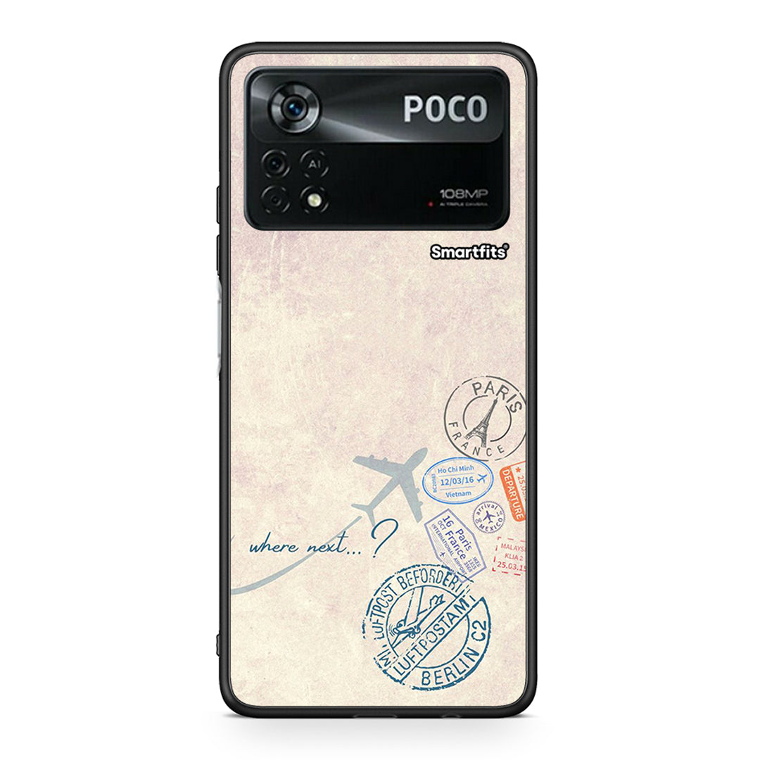 Xiaomi Poco X4 Pro 5G Where Next Θήκη από τη Smartfits με σχέδιο στο πίσω μέρος και μαύρο περίβλημα | Smartphone case with colorful back and black bezels by Smartfits
