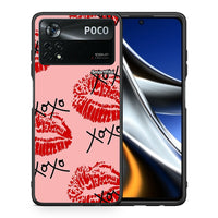 Thumbnail for Θήκη Xiaomi Poco X4 Pro 5G XOXO Lips από τη Smartfits με σχέδιο στο πίσω μέρος και μαύρο περίβλημα | Xiaomi Poco X4 Pro 5G XOXO Lips case with colorful back and black bezels