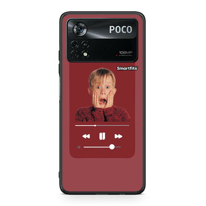 Xiaomi Poco X4 Pro 5G Xmas Alone Music θήκη από τη Smartfits με σχέδιο στο πίσω μέρος και μαύρο περίβλημα | Smartphone case with colorful back and black bezels by Smartfits