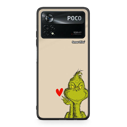 Xiaomi Poco X4 Pro 5G Xmas Grinch θήκη από τη Smartfits με σχέδιο στο πίσω μέρος και μαύρο περίβλημα | Smartphone case with colorful back and black bezels by Smartfits