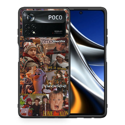 Θήκη Xiaomi Poco X4 Pro 5G Xmas Wishes από τη Smartfits με σχέδιο στο πίσω μέρος και μαύρο περίβλημα | Xiaomi Poco X4 Pro 5G Xmas Wishes case with colorful back and black bezels