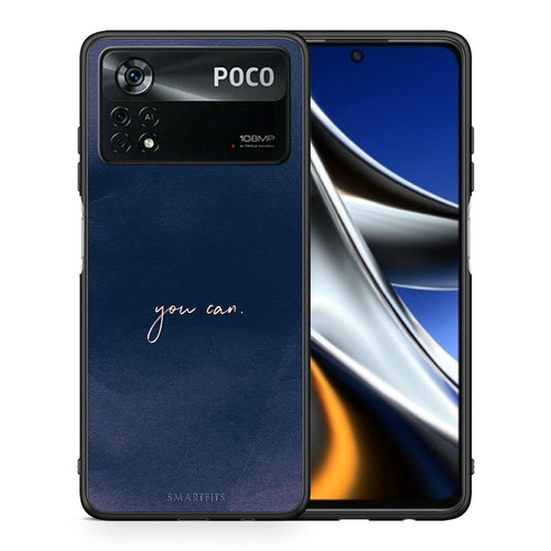 Θήκη Xiaomi Poco X4 Pro 5G You Can από τη Smartfits με σχέδιο στο πίσω μέρος και μαύρο περίβλημα | Xiaomi Poco X4 Pro 5G You Can case with colorful back and black bezels