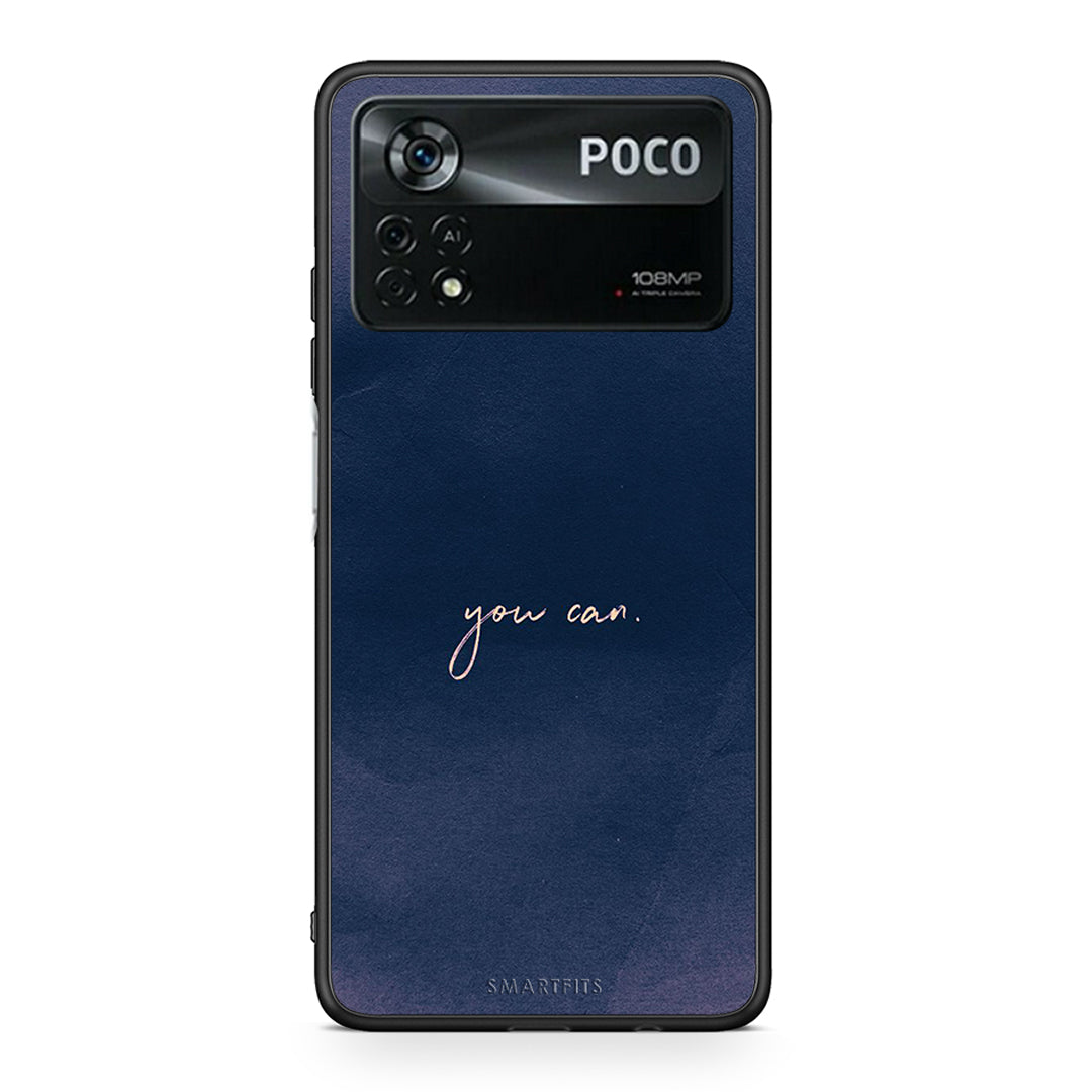 Xiaomi Poco X4 Pro 5G You Can θήκη από τη Smartfits με σχέδιο στο πίσω μέρος και μαύρο περίβλημα | Smartphone case with colorful back and black bezels by Smartfits