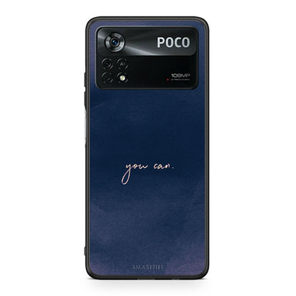Xiaomi Poco X4 Pro 5G You Can θήκη από τη Smartfits με σχέδιο στο πίσω μέρος και μαύρο περίβλημα | Smartphone case with colorful back and black bezels by Smartfits