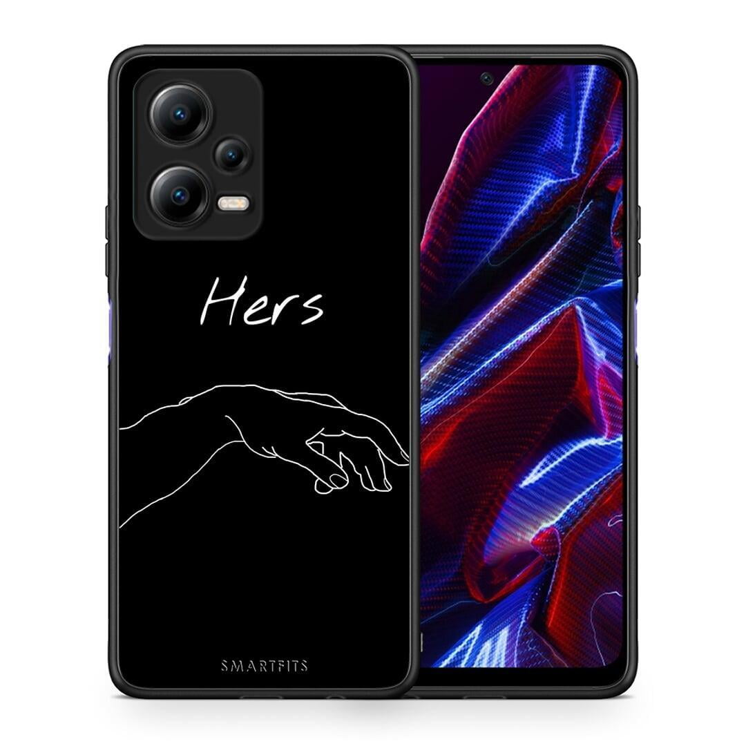 Θήκη Xiaomi Poco X5 5G Dual Aesthetic Love 1 από τη Smartfits με σχέδιο στο πίσω μέρος και μαύρο περίβλημα | Xiaomi Poco X5 5G Dual Aesthetic Love 1 Case with Colorful Back and Black Bezels