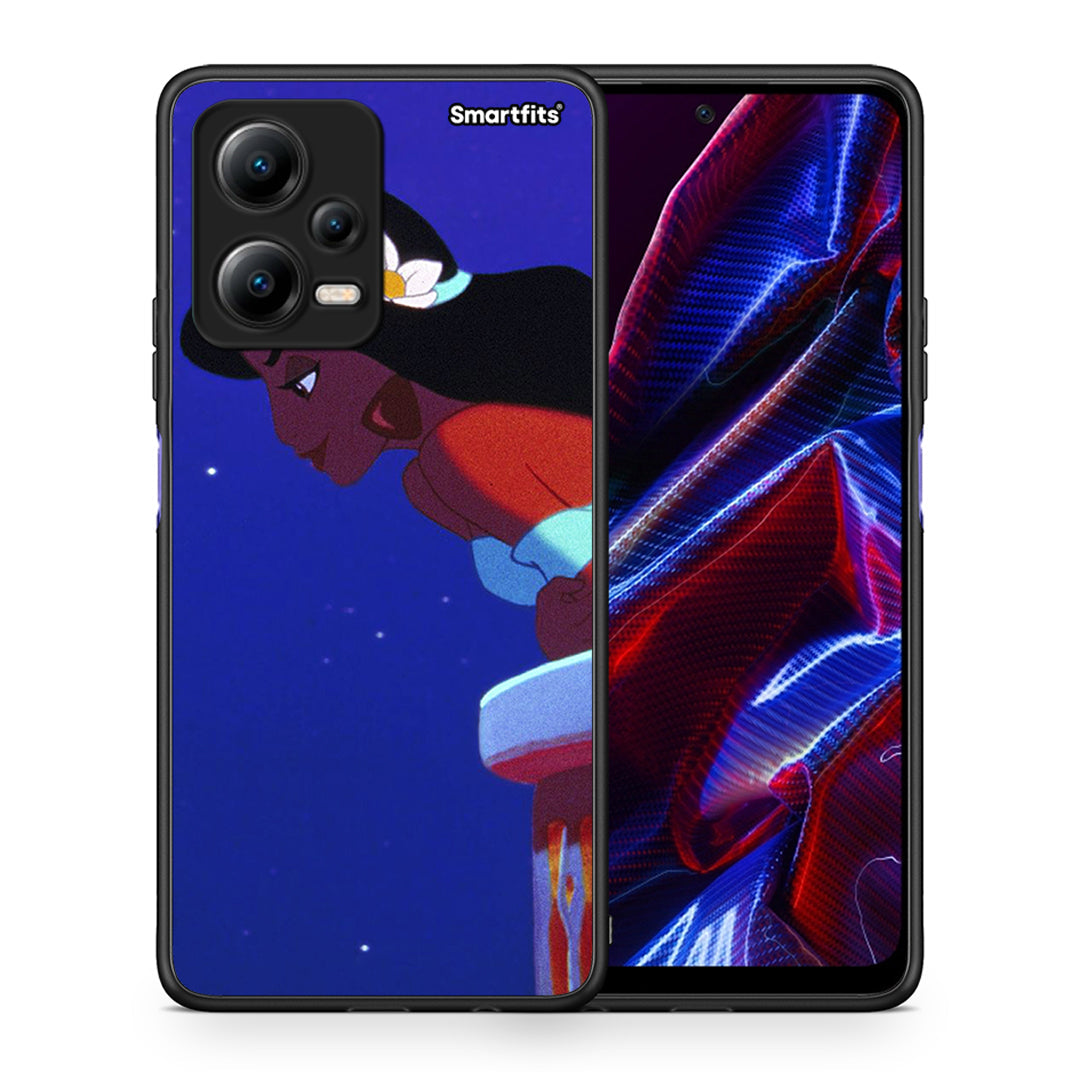 Θήκη Xiaomi Poco X5 5G Dual Alladin And Jasmine Love 2 από τη Smartfits με σχέδιο στο πίσω μέρος και μαύρο περίβλημα | Xiaomi Poco X5 5G Dual Alladin And Jasmine Love 2 Case with Colorful Back and Black Bezels
