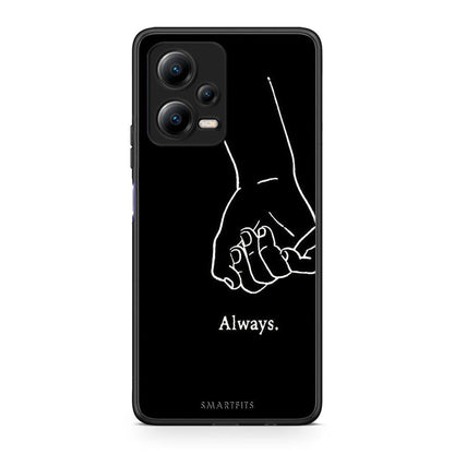 Θήκη Xiaomi Poco X5 5G Dual Always & Forever 1 από τη Smartfits με σχέδιο στο πίσω μέρος και μαύρο περίβλημα | Xiaomi Poco X5 5G Dual Always & Forever 1 Case with Colorful Back and Black Bezels