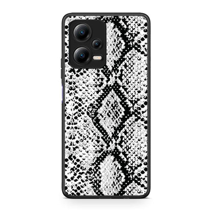 Θήκη Xiaomi Poco X5 5G Dual Animal White Snake από τη Smartfits με σχέδιο στο πίσω μέρος και μαύρο περίβλημα | Xiaomi Poco X5 5G Dual Animal White Snake Case with Colorful Back and Black Bezels