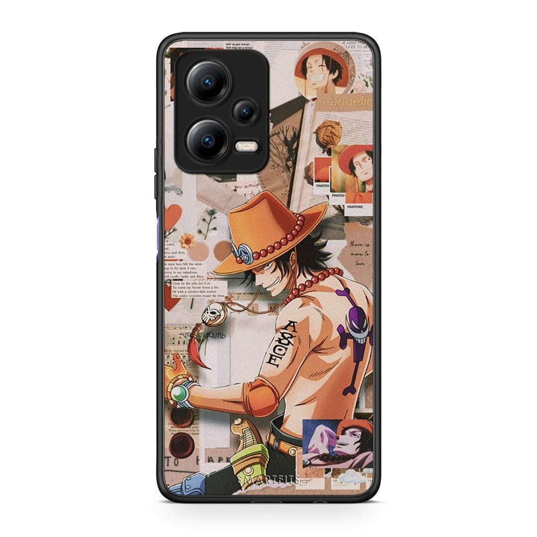 Θήκη Xiaomi Poco X5 5G Dual Anime Collage από τη Smartfits με σχέδιο στο πίσω μέρος και μαύρο περίβλημα | Xiaomi Poco X5 5G Dual Anime Collage Case with Colorful Back and Black Bezels