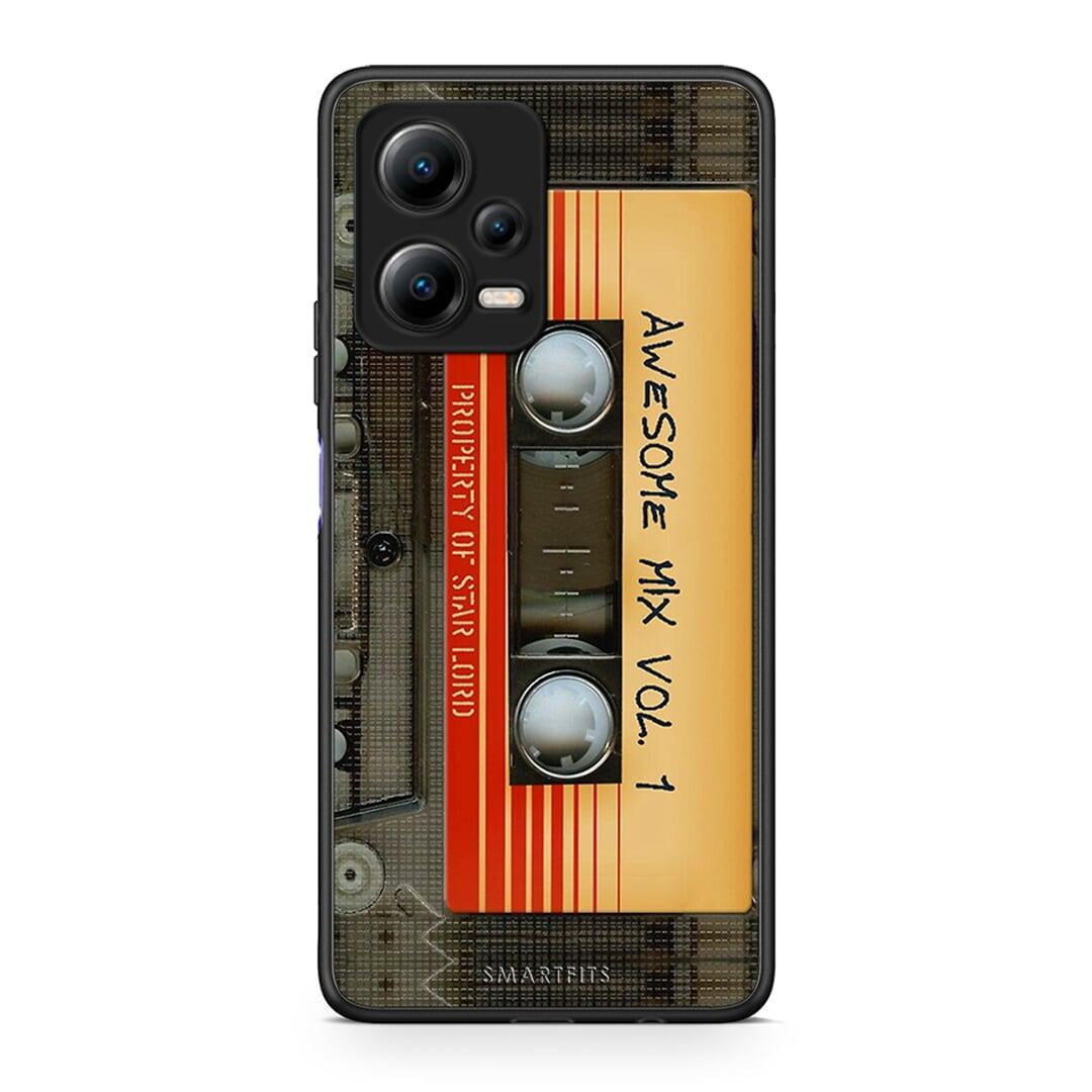 Θήκη Xiaomi Poco X5 5G Dual Awesome Mix από τη Smartfits με σχέδιο στο πίσω μέρος και μαύρο περίβλημα | Xiaomi Poco X5 5G Dual Awesome Mix Case with Colorful Back and Black Bezels