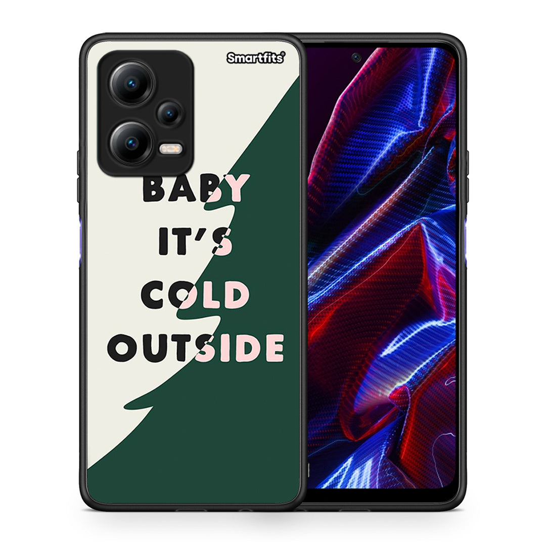 Θήκη Xiaomi Poco X5 5G Dual Cold Outside από τη Smartfits με σχέδιο στο πίσω μέρος και μαύρο περίβλημα | Xiaomi Poco X5 5G Dual Cold Outside Case with Colorful Back and Black Bezels