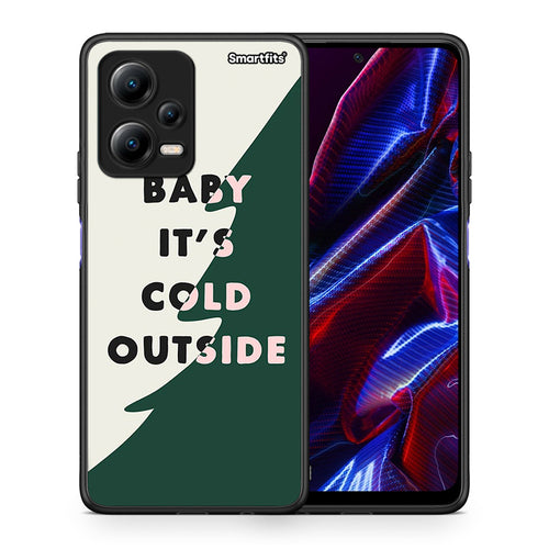 Θήκη Xiaomi Poco X5 5G Dual Cold Outside από τη Smartfits με σχέδιο στο πίσω μέρος και μαύρο περίβλημα | Xiaomi Poco X5 5G Dual Cold Outside Case with Colorful Back and Black Bezels