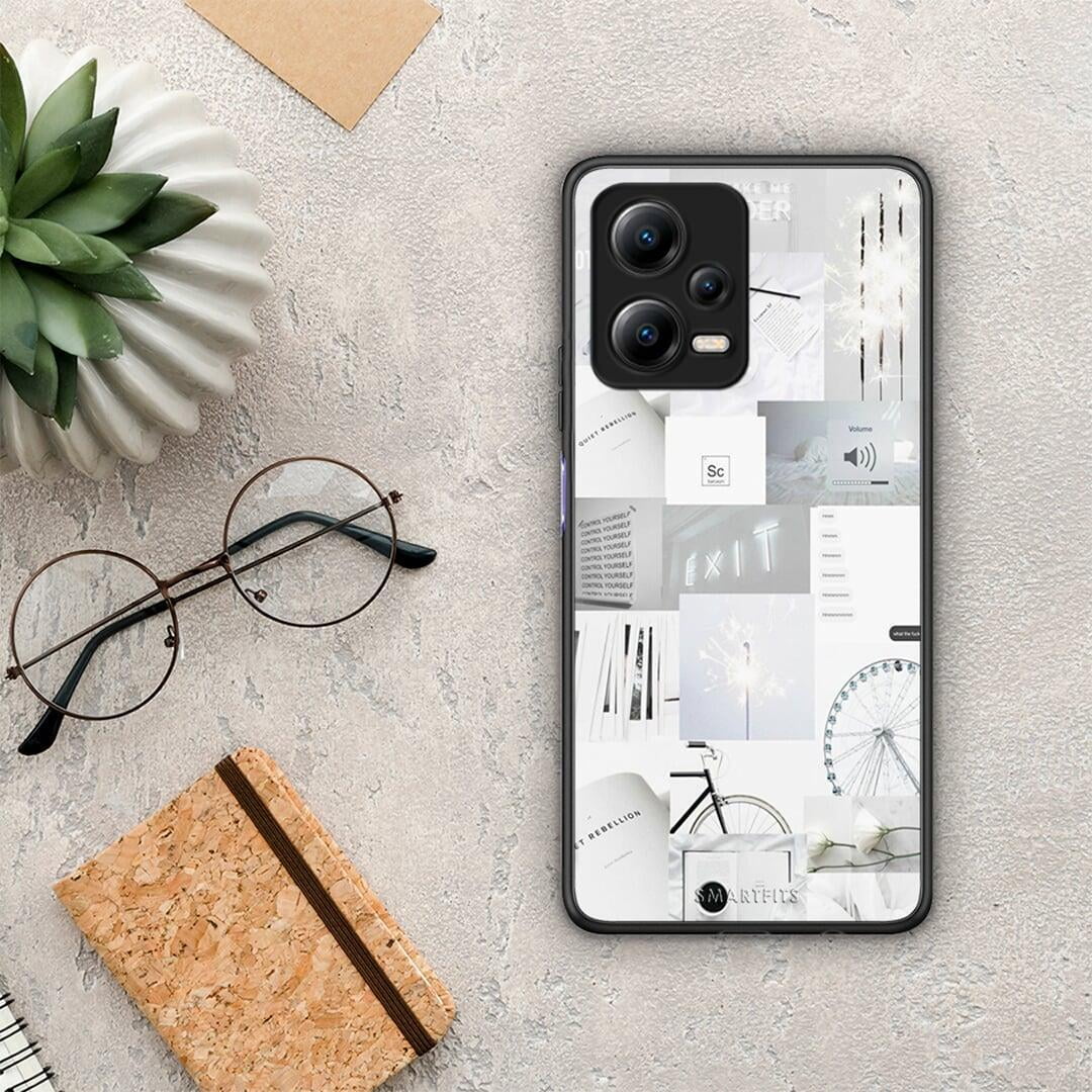 Θήκη Xiaomi Poco X5 5G Dual Collage Make Me Wonder από τη Smartfits με σχέδιο στο πίσω μέρος και μαύρο περίβλημα | Xiaomi Poco X5 5G Dual Collage Make Me Wonder Case with Colorful Back and Black Bezels