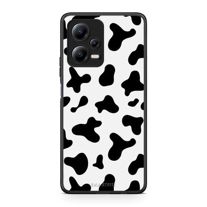 Θήκη Xiaomi Poco X5 5G Dual Cow Print από τη Smartfits με σχέδιο στο πίσω μέρος και μαύρο περίβλημα | Xiaomi Poco X5 5G Dual Cow Print Case with Colorful Back and Black Bezels