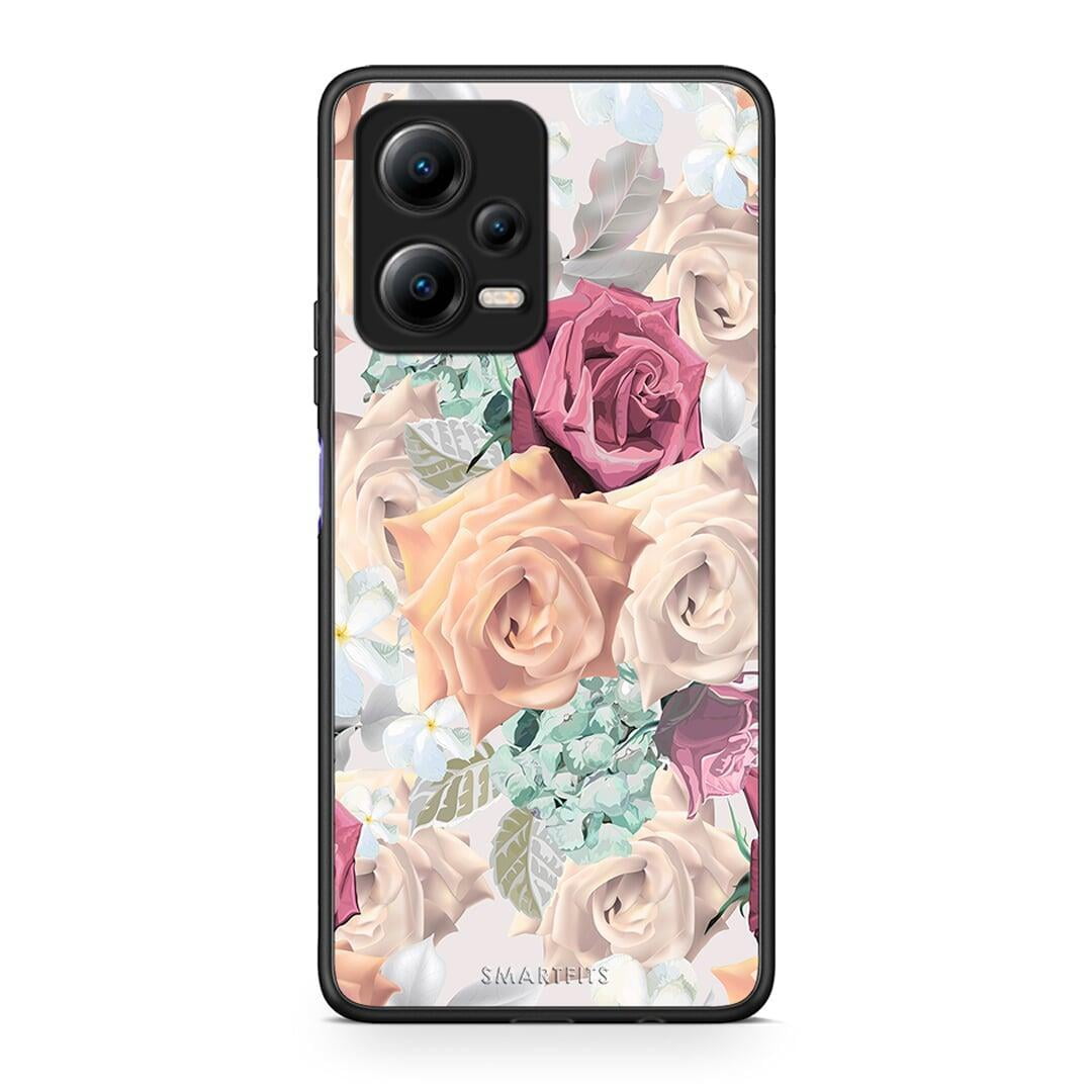 Θήκη Xiaomi Poco X5 5G Dual Floral Bouquet από τη Smartfits με σχέδιο στο πίσω μέρος και μαύρο περίβλημα | Xiaomi Poco X5 5G Dual Floral Bouquet Case with Colorful Back and Black Bezels