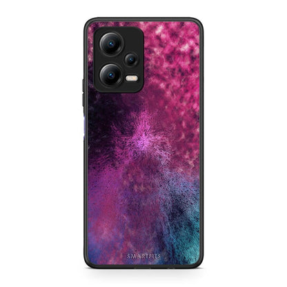 Θήκη Xiaomi Poco X5 5G Dual Galactic Aurora από τη Smartfits με σχέδιο στο πίσω μέρος και μαύρο περίβλημα | Xiaomi Poco X5 5G Dual Galactic Aurora Case with Colorful Back and Black Bezels