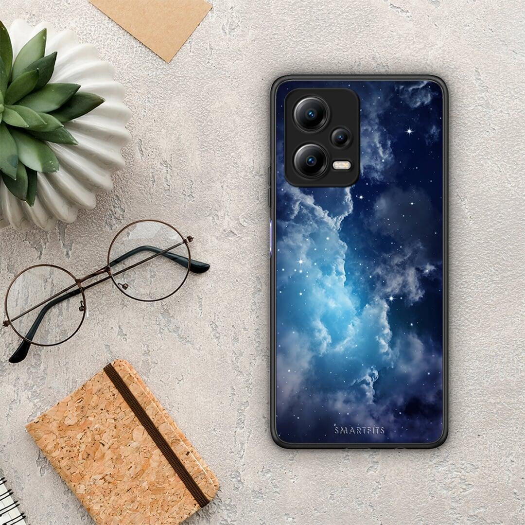 Θήκη Xiaomi Poco X5 5G Dual Galactic Blue Sky από τη Smartfits με σχέδιο στο πίσω μέρος και μαύρο περίβλημα | Xiaomi Poco X5 5G Dual Galactic Blue Sky Case with Colorful Back and Black Bezels