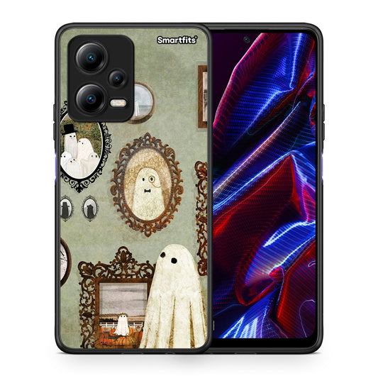 Θήκη Xiaomi Poco X5 5G Dual Halloween Ghost Season από τη Smartfits με σχέδιο στο πίσω μέρος και μαύρο περίβλημα | Xiaomi Poco X5 5G Dual Halloween Ghost Season Case with Colorful Back and Black Bezels