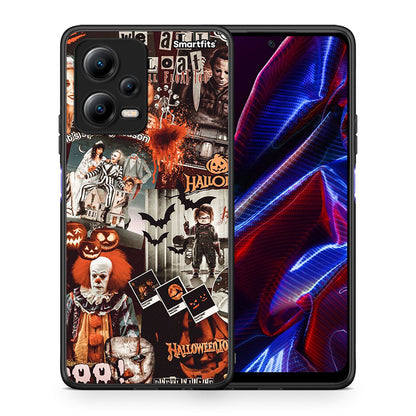 Θήκη Xiaomi Poco X5 5G Dual Halloween Spooky Season από τη Smartfits με σχέδιο στο πίσω μέρος και μαύρο περίβλημα | Xiaomi Poco X5 5G Dual Halloween Spooky Season Case with Colorful Back and Black Bezels