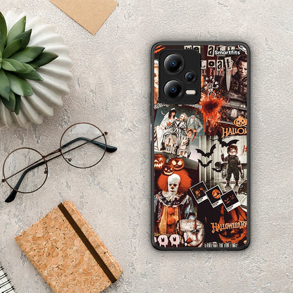 Θήκη Xiaomi Poco X5 5G Dual Halloween Spooky Season από τη Smartfits με σχέδιο στο πίσω μέρος και μαύρο περίβλημα | Xiaomi Poco X5 5G Dual Halloween Spooky Season Case with Colorful Back and Black Bezels