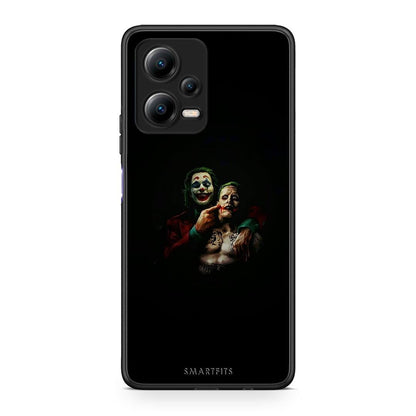 Θήκη Xiaomi Poco X5 5G Dual Hero Clown από τη Smartfits με σχέδιο στο πίσω μέρος και μαύρο περίβλημα | Xiaomi Poco X5 5G Dual Hero Clown Case with Colorful Back and Black Bezels