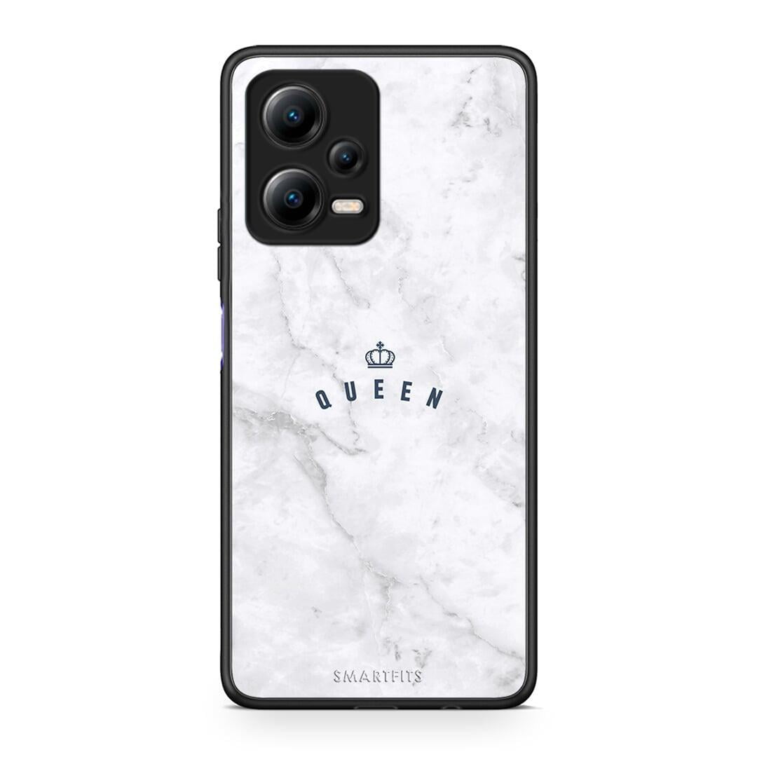 Θήκη Xiaomi Poco X5 5G Dual Marble Queen από τη Smartfits με σχέδιο στο πίσω μέρος και μαύρο περίβλημα | Xiaomi Poco X5 5G Dual Marble Queen Case with Colorful Back and Black Bezels