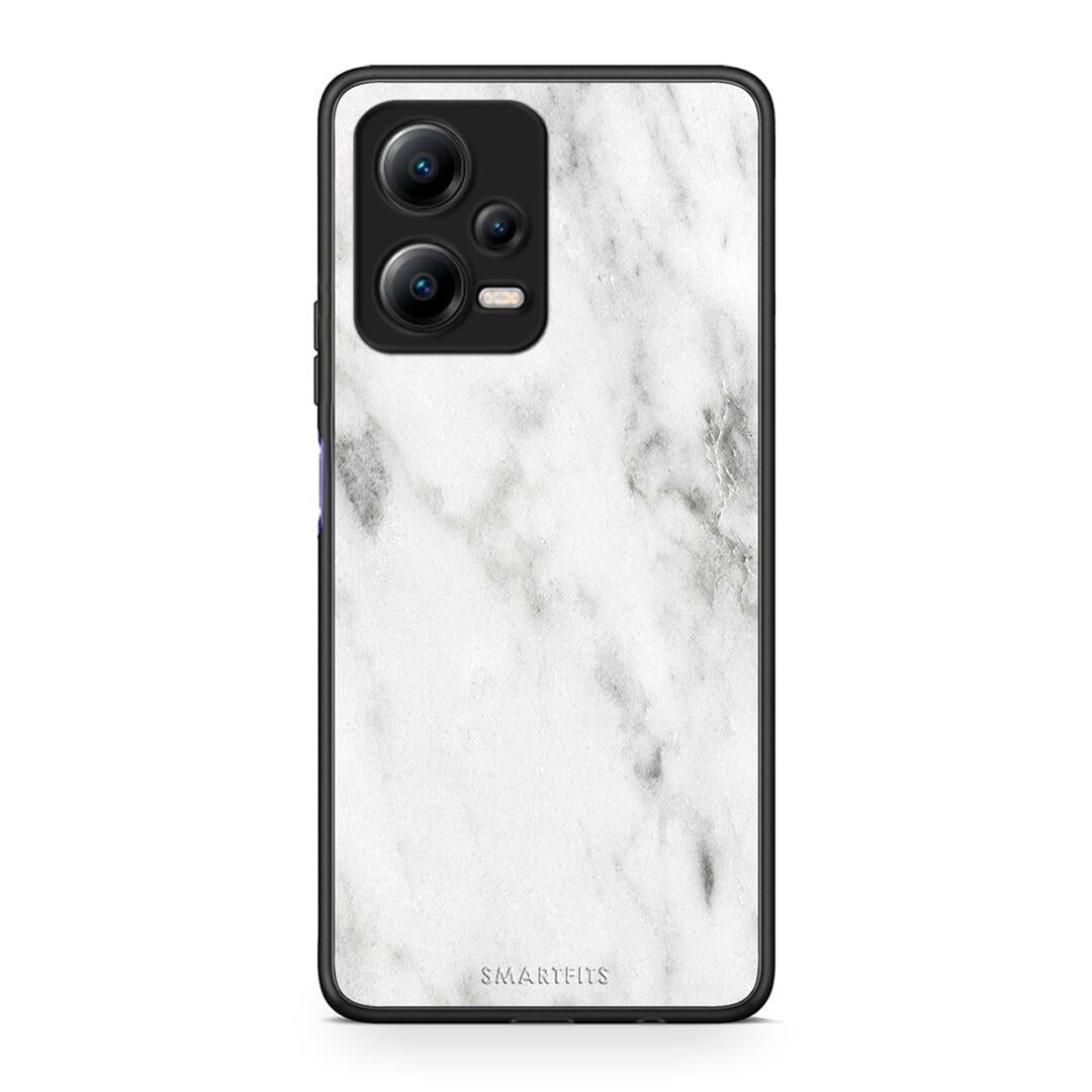 Θήκη Xiaomi Poco X5 5G Dual Marble White από τη Smartfits με σχέδιο στο πίσω μέρος και μαύρο περίβλημα | Xiaomi Poco X5 5G Dual Marble White Case with Colorful Back and Black Bezels
