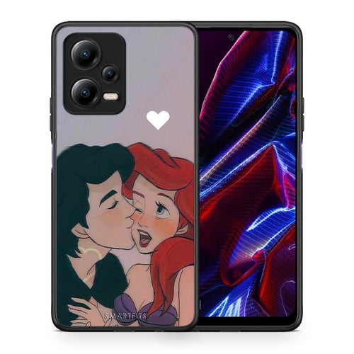 Θήκη Xiaomi Poco X5 5G Dual Mermaid Couple από τη Smartfits με σχέδιο στο πίσω μέρος και μαύρο περίβλημα | Xiaomi Poco X5 5G Dual Mermaid Couple Case with Colorful Back and Black Bezels