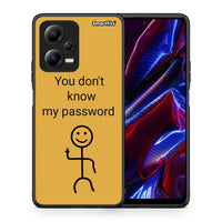Thumbnail for Θήκη Xiaomi Poco X5 5G Dual / Redmi Note 12 5G My Password από τη Smartfits με σχέδιο στο πίσω μέρος και μαύρο περίβλημα | Xiaomi Poco X5 5G Dual / Redmi Note 12 5G My Password Case with Colorful Back and Black Bezels