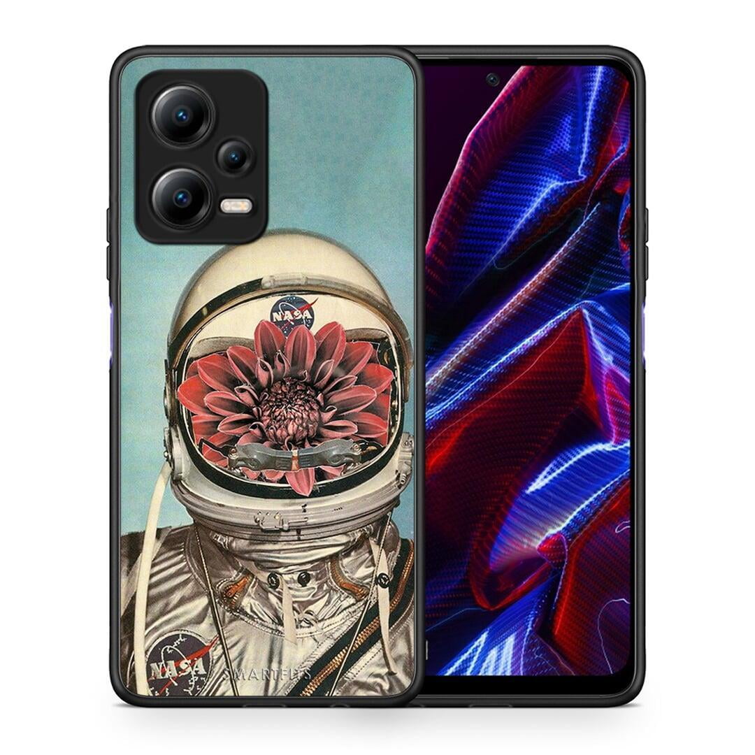 Θήκη Xiaomi Poco X5 5G Dual Nasa Bloom από τη Smartfits με σχέδιο στο πίσω μέρος και μαύρο περίβλημα | Xiaomi Poco X5 5G Dual Nasa Bloom Case with Colorful Back and Black Bezels