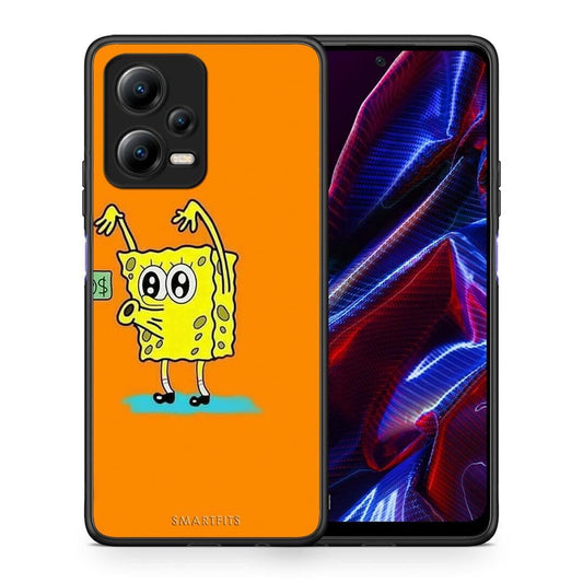 Θήκη Xiaomi Poco X5 5G Dual No Money 2 από τη Smartfits με σχέδιο στο πίσω μέρος και μαύρο περίβλημα | Xiaomi Poco X5 5G Dual No Money 2 Case with Colorful Back and Black Bezels