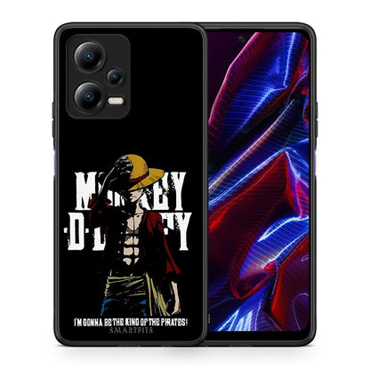 Θήκη Xiaomi Poco X5 5G Dual Pirate King από τη Smartfits με σχέδιο στο πίσω μέρος και μαύρο περίβλημα | Xiaomi Poco X5 5G Dual Pirate King Case with Colorful Back and Black Bezels