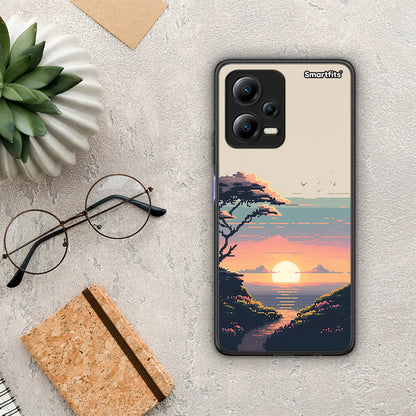 Θήκη Xiaomi Poco X5 5G Dual Pixel Sunset από τη Smartfits με σχέδιο στο πίσω μέρος και μαύρο περίβλημα | Xiaomi Poco X5 5G Dual Pixel Sunset Case with Colorful Back and Black Bezels